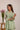 Mul Chanderi Shirt Set with V-Lace Yoke in Sea-Green