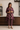 Wine High-Low Tissue Embroidered Chanderi Jacket Set with Tissue Inner and Pants