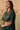 Dark Green Silk Kaftan Kurta Set with Zari Embroidered Neckline