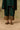 Dark Green Silk Kaftan Kurta Set with Zari Embroidered Neckline