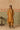 Mustard Silk Kaftan Kurta Set with Zari Embroidered Neckline
