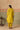 Lime Yellow Silk High-Low Kurta Set with Pomegranate Embroidery