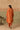 Orange Silk Kurta Set with Pomegranate Embroidery