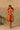 Orange Silk Kurta Set with Pomegranate Embroidery