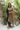 Emerald Green Silk Choga Kurta Set with Hand-Embroidered Yoke & Gold Dupatta