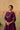 Purple Chanderi Kurta Set with Golden Embroidery & Organza Dupatta