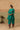 Teal Chanderi Short Kurta Set with Brocade Salwar & Organza Dupatta