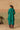 Teal Chanderi Short Kurta Set with Brocade Salwar & Organza Dupatta
