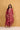 Brick Red Tissue Patch Floral Embroidered Chanderi Kurta Set