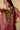 Plum Striped Tissue Kaftan Kurta with Embroidered Velvet Yoke