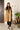 Gold Striped Long Tissue Kaftan Kurta with Embroidered Velvet Yoke