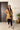 Gold Striped Tissue Kaftan Kurta with Embroidered Velvet Yoke