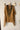 Gold Striped Tissue Kaftan Kurta with Embroidered Velvet Yoke