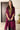 Cherry Tissue Kaftan Kurta with Embroidered Velvet Yoke