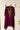 Cherry Tissue Kaftan Kurta with Embroidered Velvet Yoke