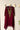 Cherry Tissue Kaftan Kurta with Embroidered Velvet Yoke
