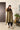 Olive Green Tissue Kaftan Kurta with Embroidered Velvet Yoke