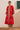 Block printed jacket set with net lace detailing on inner and tissue & lace on pants