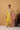 Lemon Yellow Chanderi Shoulder Yoke Kurta Set with Pink Dupatta