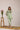Mul Chanderi Shirt Set with V-Lace Yoke in Sea-Green