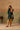 TINA - Colour Block High-Low Kurta – Dark Green, Mustard & Black