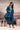 Cerulean Blue Flared High Low Silk Kurta Set