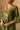 Forest Green Silk Kurta Set with Velvet V-Yoke