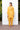 Yellow Sequin Embroidered Asymmetric Tunic with Cowl Neck