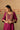 Plum Silk Long Kurta Set with Dabka Work & Striped Dupatta