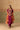 Plum Silk Long Kurta Set with Dabka Work & Striped Dupatta