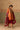 Orange Silk Short Kurta Set with Brocade Salwar & Dupatta
