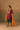 Plum Silk Short Kurta Set with Brocade Salwar & Dupatta