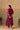 Plum Silk Asymmetric Kaftan Kurta Set with Gota Work