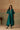 Teal Silk Asymmetric Kaftan Kurta Set with Gota Work