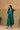Teal Silk Asymmetric Kaftan Kurta Set with Gota Work