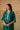 Teal Silk Asymmetric Kaftan Kurta Set with Gota Work