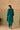 Teal Silk High-Low Kurta Set with Gota Work