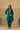 Teal Silk High-Low Kurta Set with Gota Work