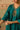 Teal Silk Kurta Set with Zardozi Yoke & Striped Dupatta