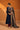 Royal blue velvet Vira kurta set with olive and gold dupatta, worn by a model