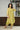 Lime Green Pero Chanderi Kurta Set with Printed Shoulder Yoke