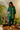 Emerald Green Button Down co-ord set with side pocket