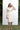 Off-White Chanderi Collared Shirt Dress with Belt